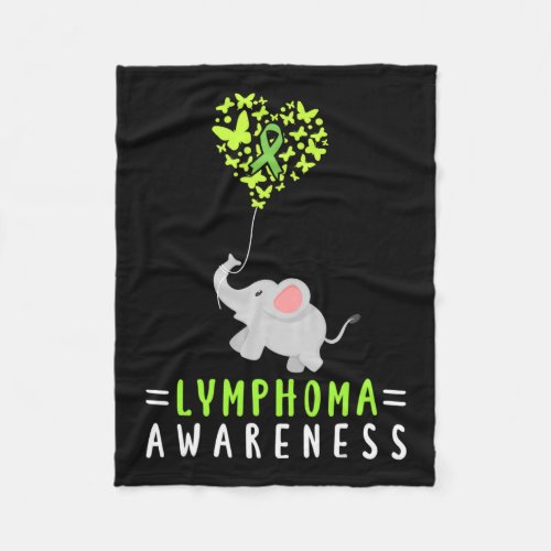 Awareness Elephant  Fleece Blanket