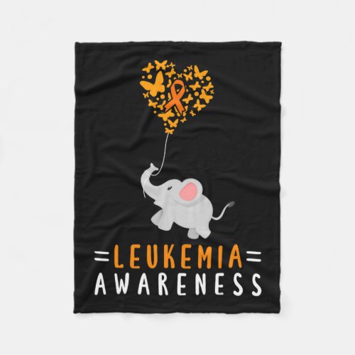 Awareness Elephant  Fleece Blanket