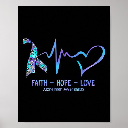 Awareness Faith _ Hope _ Love  Poster