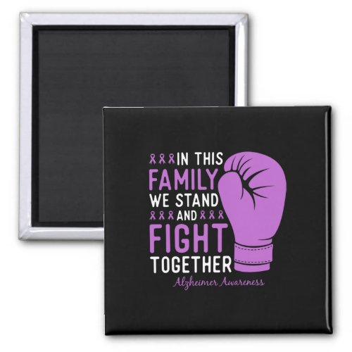 Awareness Family Fight Support Boxing Glove  Magnet