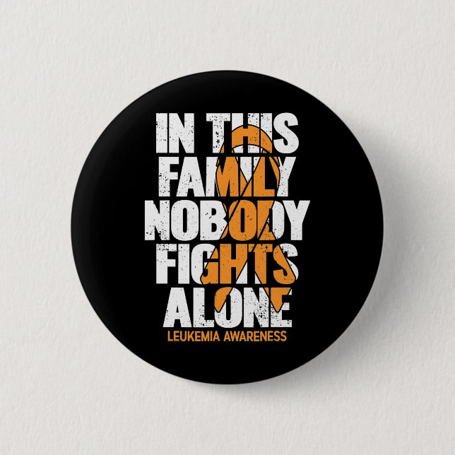 Awareness Family Support Leukemia Awareness 2  Button (Front)
