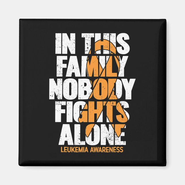 Awareness Family Support Leukemia Awareness 2  Magnet (Front)
