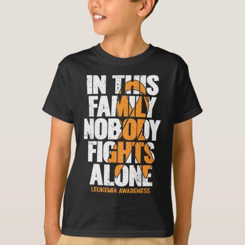 Awareness Family Support Leukemia Awareness 2  T_Shirt