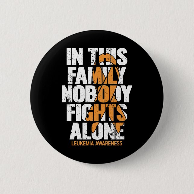 Awareness Family Support Leukemia Awareness 4  Button (Front)