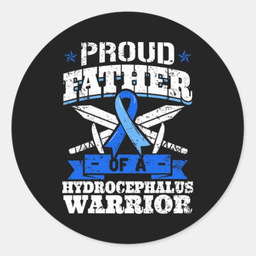 Awareness Father  Classic Round Sticker