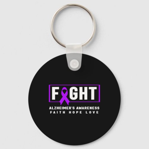 Awareness _ Fight Heimers Awareness  Keychain