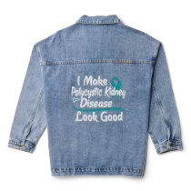 Awareness Gift - Polycystic Kidney Disease Survivo Denim Jacket