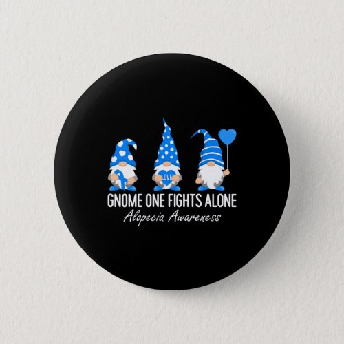 Awareness Gnomes I Wear Blue Ribbon Support Squad  Button