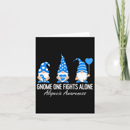 Awareness Gnomes I Wear Blue Ribbon Support Squad  Card