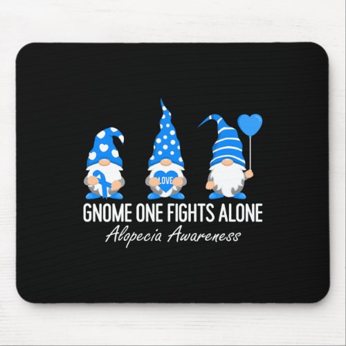 Awareness Gnomes I Wear Blue Ribbon Support Squad  Mouse Pad