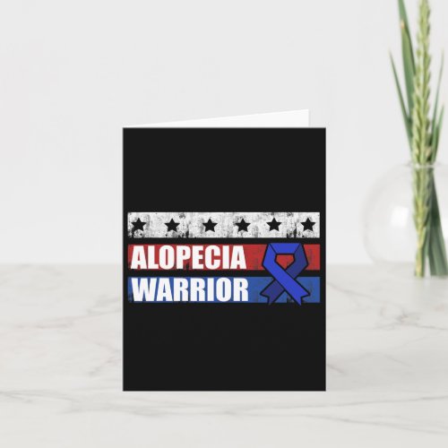 Awareness Hair Loss Warrior Caring Survivor  Card