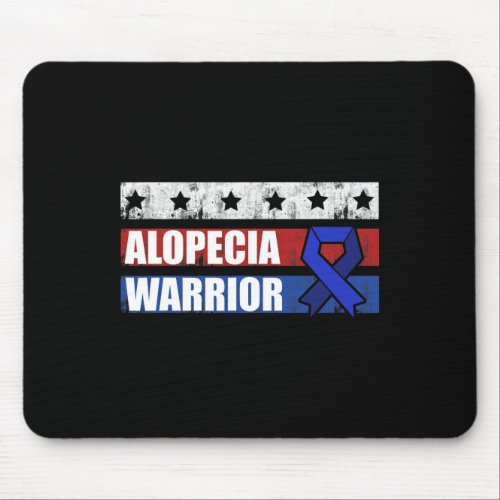 Awareness Hair Loss Warrior Caring Survivor  Mouse Pad