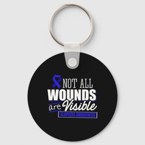 Awareness Hair Loss Warrior Flag Tools Survivor  Keychain