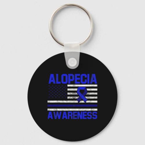 Awareness Hair Loss Warrior Inspire Survivor  Keychain