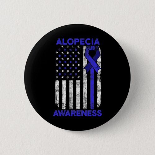 Awareness Hair Loss Warrior Inspiring Survivor  Button