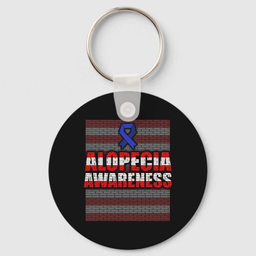 Awareness Hair Loss Warrior Patient Care Survivor  Keychain