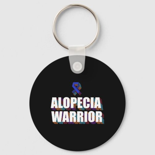 Awareness Hair Loss Warrior Patient Survivor Da1  Keychain