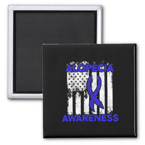 Awareness Hair Loss Warrior Ribbon Survivor  Magnet