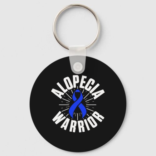 Awareness Hair Loss Warrior Therapeutic Survivor 3 Keychain