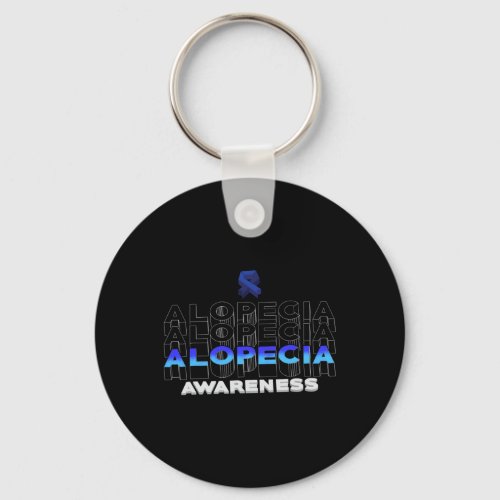 Awareness Hair Loss Warrior Winning Survivor  Keychain