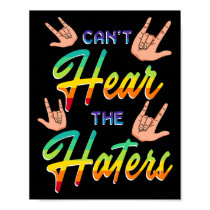 Awareness Hearing Aid Implant Asl Can't Hear The H Poster