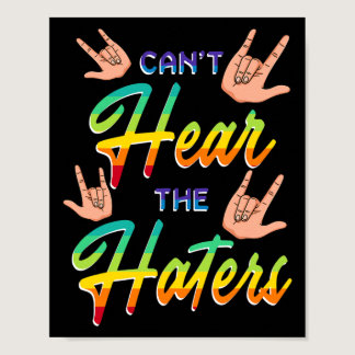 Awareness Hearing Aid Implant Asl Can't Hear The H Poster