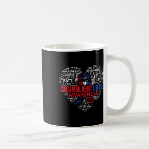 Awareness Heart Disease Fighting Hope Support Warr Coffee Mug