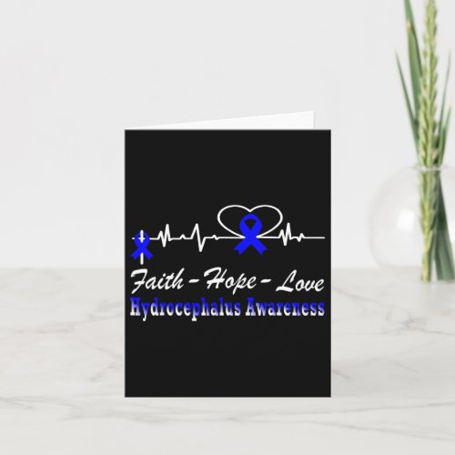 Awareness Heartbeat Christian Cross Support  Card