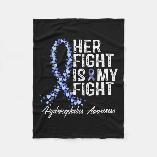 Awareness Her Fight Is My Fight  Fleece Blanket