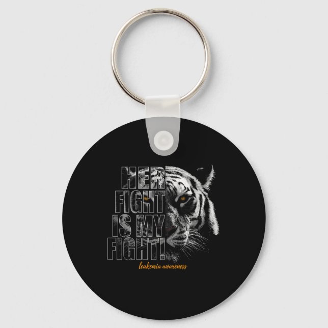 Awareness Her Fight Is My Fight  Keychain (Front)