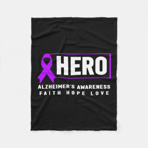 Awareness _ Hero Heimers Awareness  Fleece Blanket