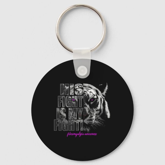 Awareness His Fight Is My Fight 1  Keychain (Front)
