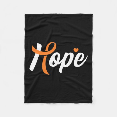 Awareness Hope Blood Cancer Fighter Warrior  Fleece Blanket