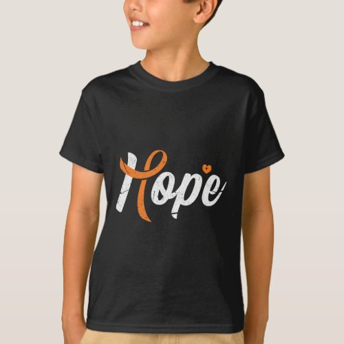 Awareness Hope Blood Cancer Fighter Warrior Grunge T_Shirt