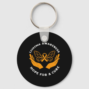 Awareness Hope For A Cure Blood Cancer  Keychain