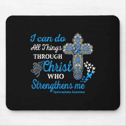 Awareness Hydrocephalus Warrior Christ  Mouse Pad