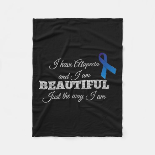 Awareness I Am Beautiful Just The Way I Am  Fleece Blanket