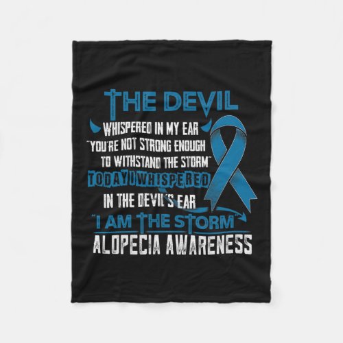 Awareness I Am The Storm Devil  Fleece Blanket