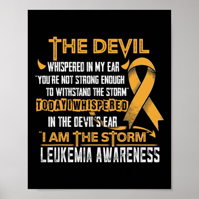 Awareness I Am The Storm Devil  Poster (Front)