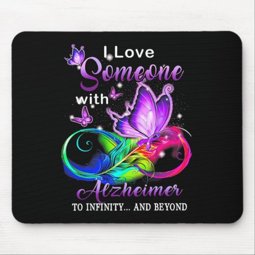 Awareness I Love Someone With Heimer  Mouse Pad