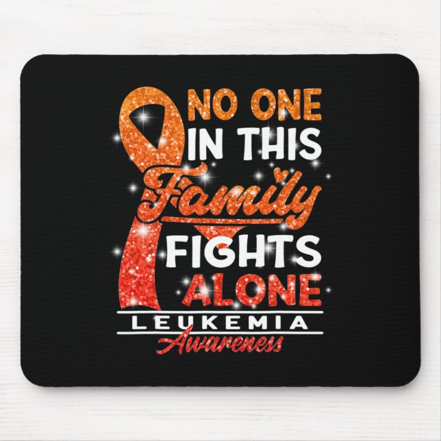Awareness I No One In This Family Fights Alone I L Mouse Pad (Front)