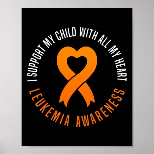 Awareness I Support My Child With All My Heart  Poster