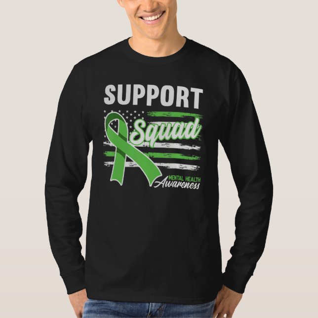 Awareness I Support Squad I Depression & Mental He T-Shirt (Front)