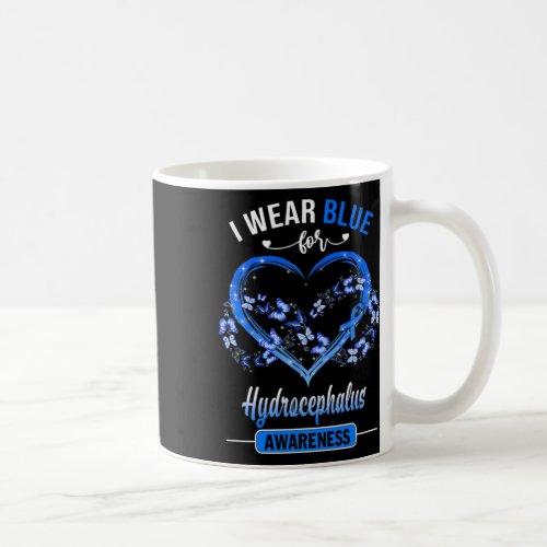 Awareness I Wear Blue Butterfly Heart  Coffee Mug