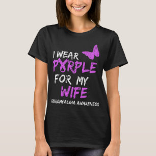 Awareness I Wear Purple For My Wife 3 T-Shirt