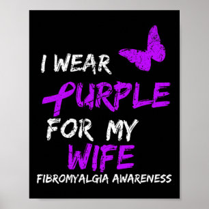Awareness I Wear Purple For Wife 1 Poster