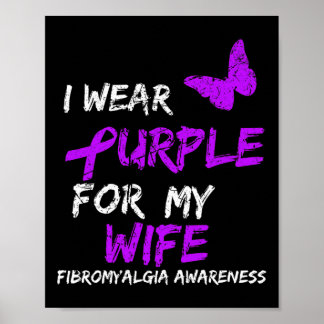 Awareness I Wear Purple For Wife 1  Poster