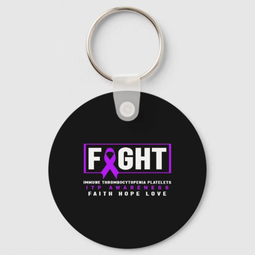 Awareness Immune Thrombocytopenia Platelets Itp Aw Keychain