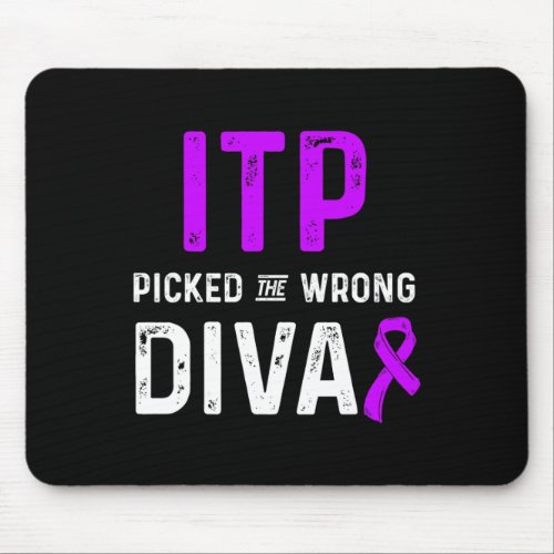 Awareness Immune Thrombocytopenia Warrior Survivor Mouse Pad