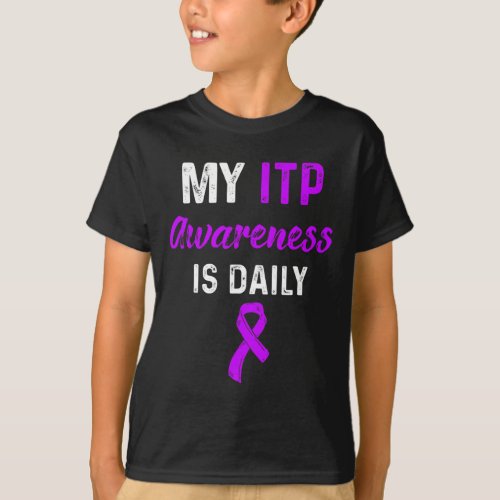 Awareness Immune Thrombocytopenia Warrior Survivor T_Shirt